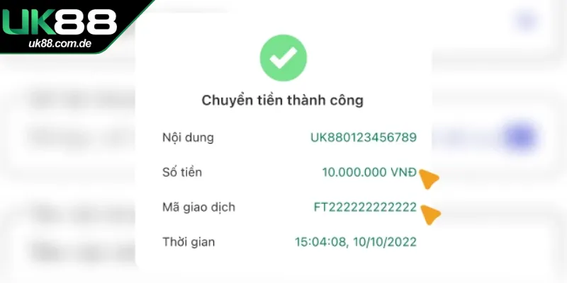 Luôn giữ lại hóa đơn thanh toán thành công để đối chứng